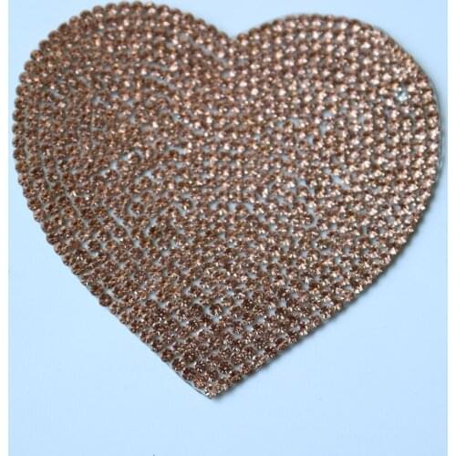 Ironing Bling Rhinestone hotfix heart Patches for Clothing Iron on Clothes Appliques Badge Stripes Pentagram Sticker DIY