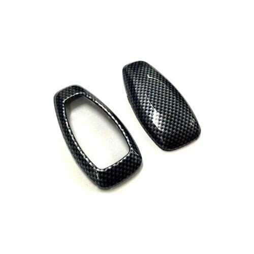 Gloss Carbon Fiber Color Keyless Remote Protection Case For Ford Focus Kuga C-Max Mondeo Fiesta