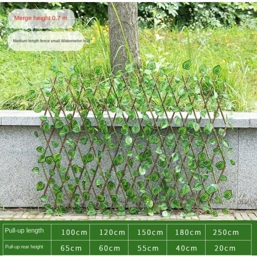 Garden Plant Fence Artificial Artificial Green Leaf Privacy Screen Rattan Outdoor Hedge Garden Household Artificial Flowers