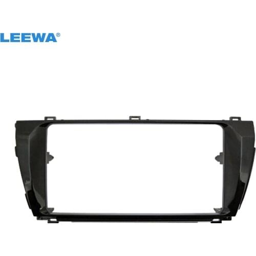 LEEWA 2DIN Car Stereo Fascia Frame Adapter for TOYOTA Corolla/Altis/Levin (LHD) Audio Dash Plate Panel Frame Trim #CA4867