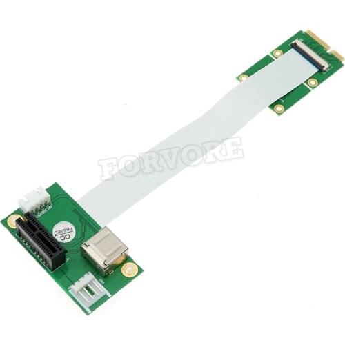 Mini PCI-E to PCI-E Express 1X Extension Cord Adapter Card with USB Riser Card