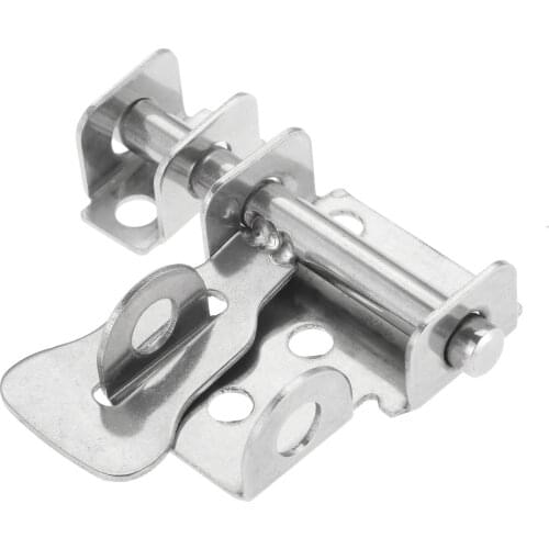 DRELD 1pc Anti-theft Durable Staple Stainless Steel Slide Latch Bolt Hasp Hardware Door Latch Gate Trumpet Home Safety Lock
