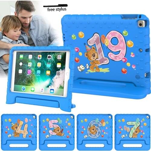 Shockproof EVA Foam Case for IPad Mini 1/2/3/4/5 Child Luxury Cover for IPad 5th 6th Gen IPad 2 Ipad 3 IPad 4 + Free Stylus