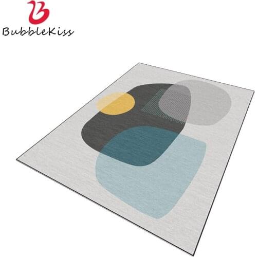 Bubble Kiss Gray Carpets For Living Room Large Rugs Modern Home Color Geometry Carpet Door Floor Mat Bedroom Decor Soft Area Rug