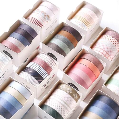Multi-color Washi Tape Scrapbooking Decorative Adhesive Tapes Paper Japanese Stationery Sticker