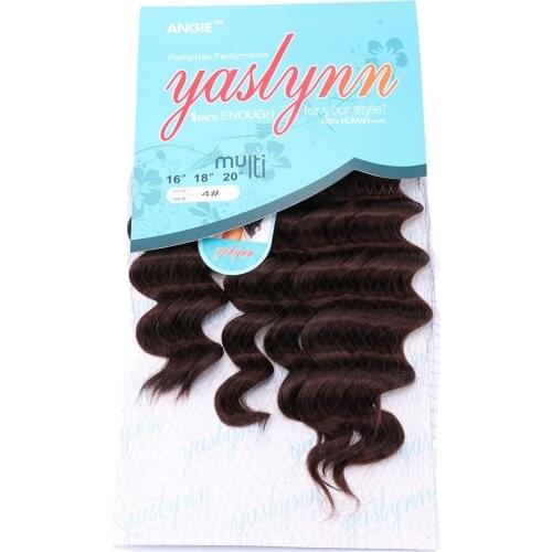 Black to Golden Ombre synthetic hair extensions 200 gram one set high temperature hair bundle for women