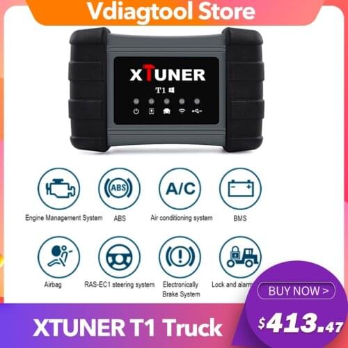 XTUNER T1 Heavy Duty Truck Auto Scanner For Truck Airbag ABS DPF Reset Scan OBD 2 Professional Car Diagnostic Tool Vpecker T1