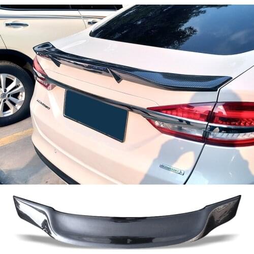 Car Trunk Spoiler Carbon Fiber Auto Rear Trunk Wing R Style Refit Accessories Spoiler For Ford Mondeo 2013-2018