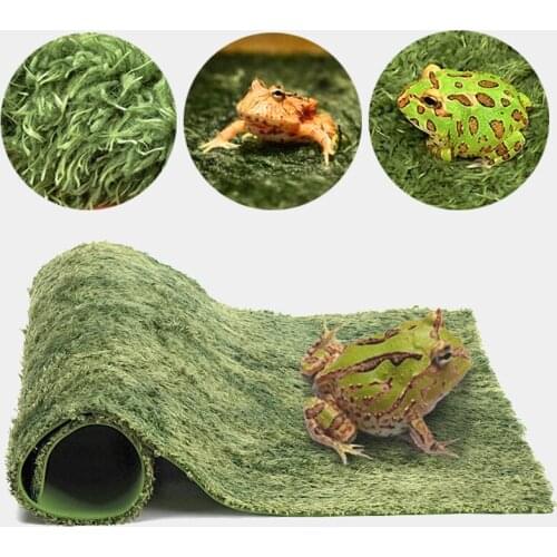 Thicken Double Layer Reptile Pets Moss Carpet Cushion Material Frog Tortoise Snake Lizard Mats Moisturizing Fake Lawn