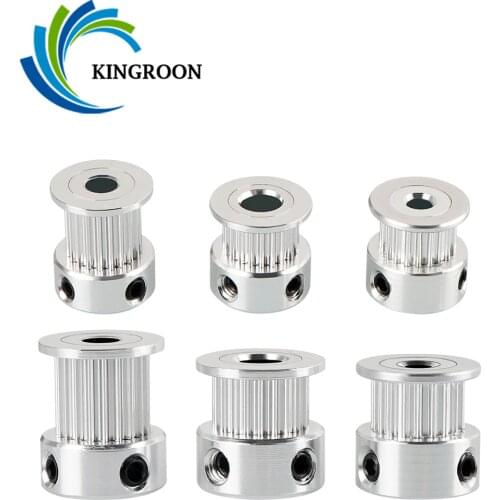 GT2 Timing Pulley 16 Tooth 2GT 20 Teeth Aluminum Bore 5mm 8mm Synchronous Wheels Gear Part For Width 6mm 10mm 3D Printers Parts