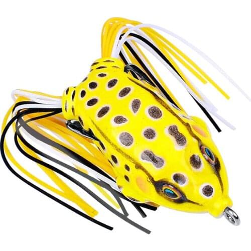 1PC Soft Tube Bait Simulation Fishing Lures Frog Lure Treble Hooks Topwater Ray Frog 5.2CM 8.5G artificial soft bait