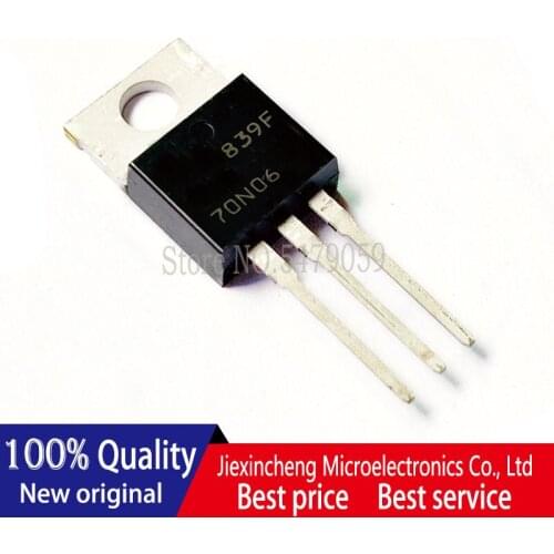 10PCS LTP70N06 70N06 MOSFET 70A 60V TO220 New original