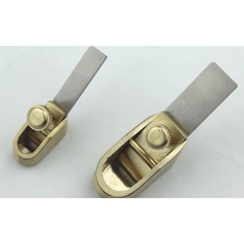 2 pcs various sizes Mini Brass planes violin/cello making tools