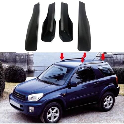 2001-2005 Black Car Roof Rack Cover Rail End Shell Replace for Toyota RAV4 XA20