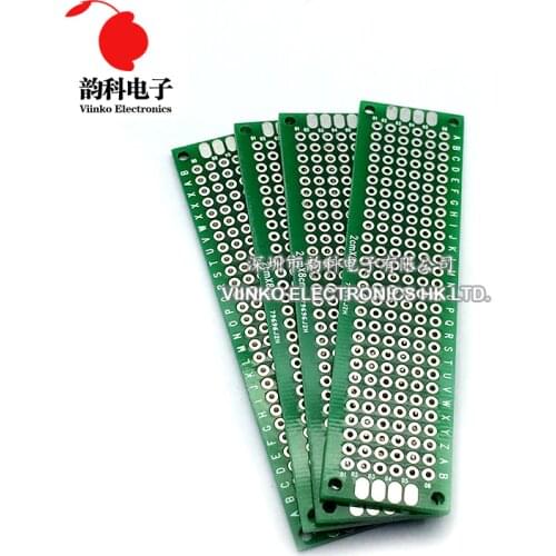 5pcs 2x8cm 2*8 Double Side Prototype PCB diy Universal Printed Circuit Board