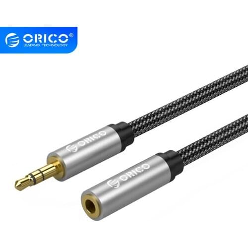 ORICO Audio Cable Jack 3.5mm Aux Cable Jack Male To Female Stereo Speaker Line For Computer iPhone Laptop TV DVD 0.5m 1m 1.5m 2m