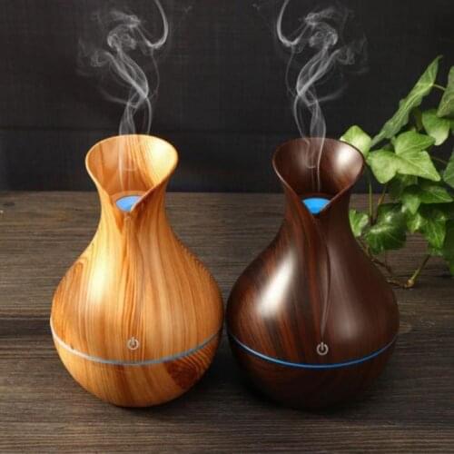 Car Humidifier USB Large Spray Creative Small Vase Humidifier 130ML Ultrasonic Air Humidifier Aroma Essential Oil Diffuser