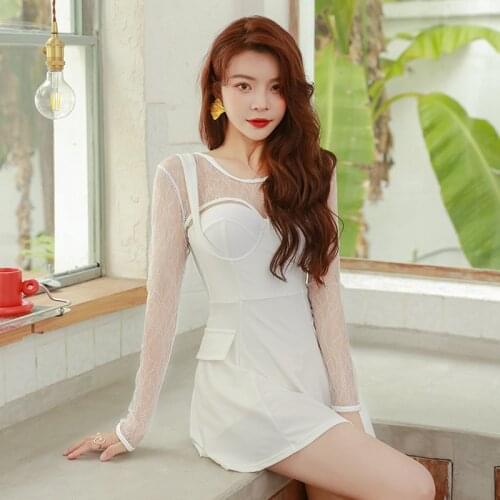 Bikinis Female Swimwear One Piece Rashguard Push Up Swimsuit Women Swimming Trikini Woman For Surfing 2021 New Skirt Cover