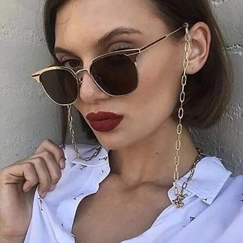 Eyeglasses Chain Metal Sunglasses Holder Strap Fashion Eyewear Retainer Glasses Chain Cord Lanyard for Women and Girls Necklace