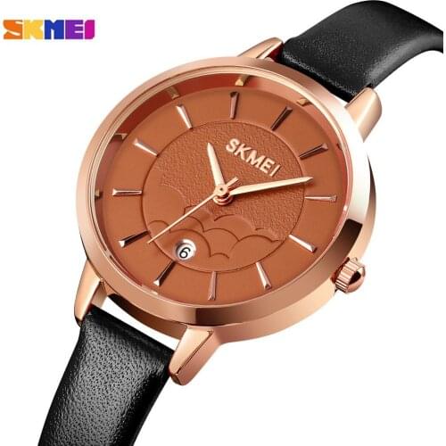 SKMEI Wristwatch Women Watches Ladies Watch Auto Date Waterproof Japan Quart movement Simple Female Girl Clock Relogio Feminino