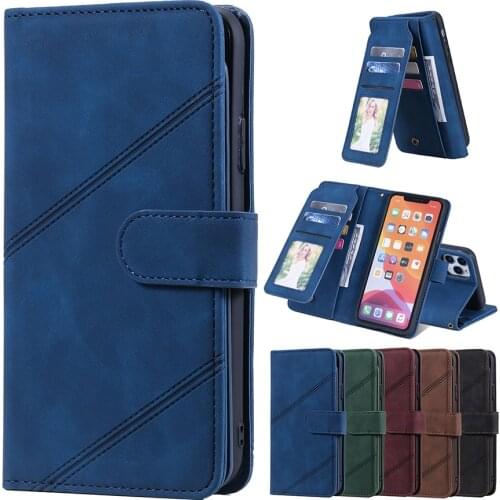 Multi Card Slots PU Leather Case For Huawei P20 Lite P30 Pro P40 Lite P Smart 2019 Honor 10 Lite 9 Lite Wallet Holder Book Cover