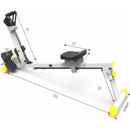 Home Gym Rowing Machine Workout Equipment Exercise Rower with LED Display, can Load 100KG, Tone Muscle Fitness Equipment