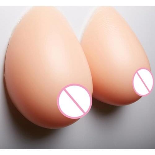 B-D Cup Cosplay Fake Boobs False Breasts Artificial Breast Crossdresser Queen Transgender Silicone Breast Forms Teardrop Shape