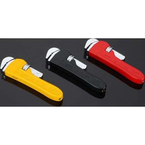 Creative Wrench Butane Gas Windproof Lighter Straight Direct Jet Flame Novel Peculiar Funny Play Collection Cigarettes Accessory