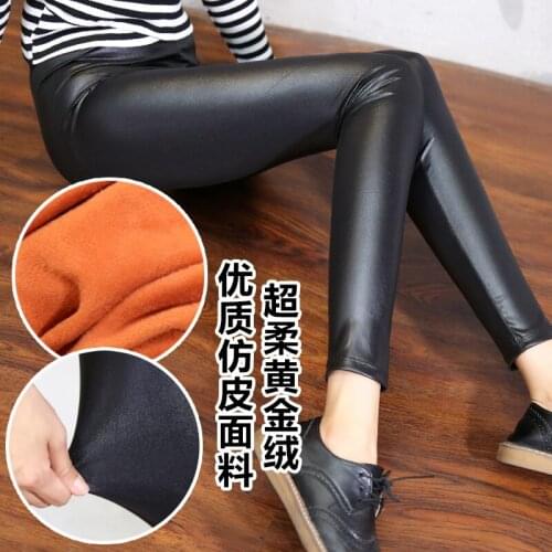 Fashion Womens Leggings Sexy Casual Cashmere Leather Winter Leg Warmer Leggins Pants Trousers Womans Leggings
