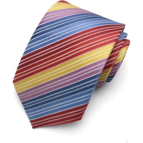 Fashion Mens Tie 2021 Brand New High Quality 8CM Wide Striped Neck Ties Business Suit Necktie With Gift Box