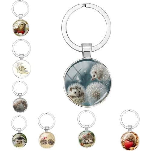 New Type Hedgehog Keychain Male And Female Key Pendant Handmade Fashion Keychain Metal Jewelry Keychain Holiday Gift