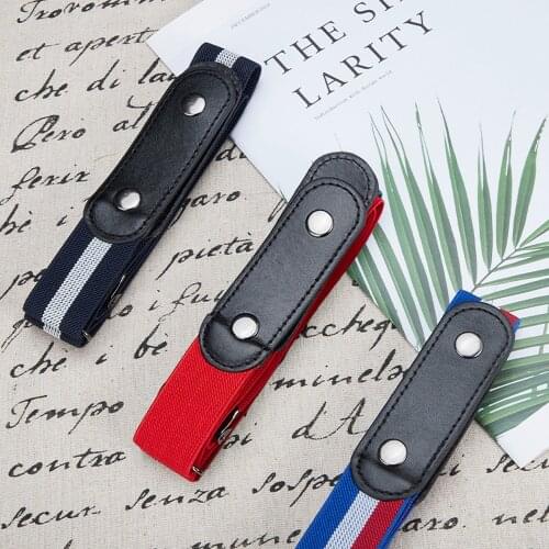 Punch-Free Seamless Lazy Belt womens Belt Womens Jeans All-Match Elastic Elastic Decorative Invisible Belt Ins Wind