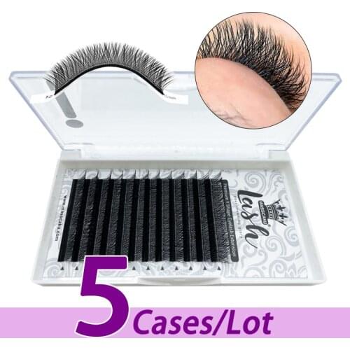 5pcs/lot Wholesale Russian Volume Lashes Professional 100% Hand Made Y Shape Eyelash Volume Fluffy Eyelash Extensions For Sale