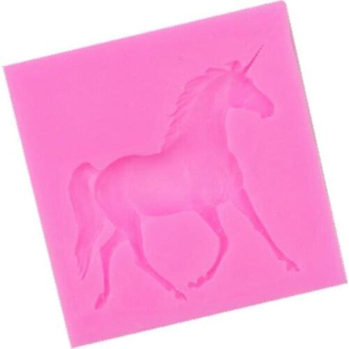 Silicone mould 3d horse Candy Chocolate Fondant Molds Sugarcraft Cake Decorating Tools Polymer Clay Moulds