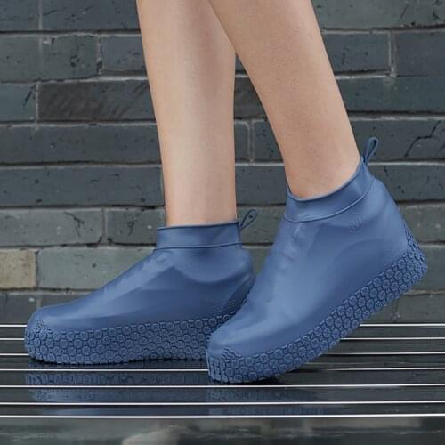 1 Pair Of Reusable Silicone Shoe Covers S/M/L Rain Shoe Cover Waterproof Outdoor Camping Non-slip Rubber Rain Boot Overshoes