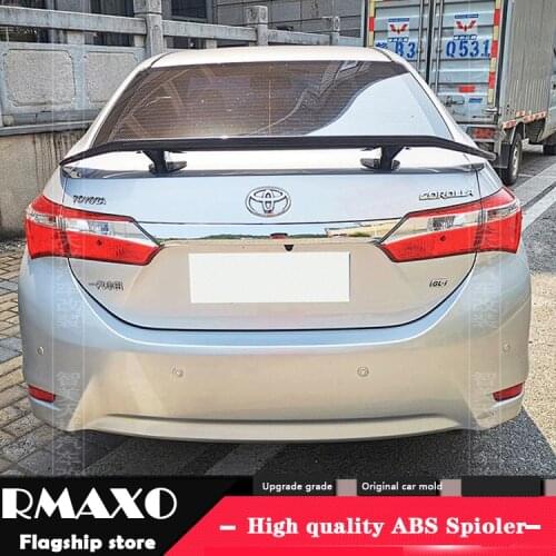 For Toyota Corolla Sedan Universal TF Spoiler 2014-2018 Corolla Spoiler ABS plastic Material Car Rear Wing Color Rear Spoiler