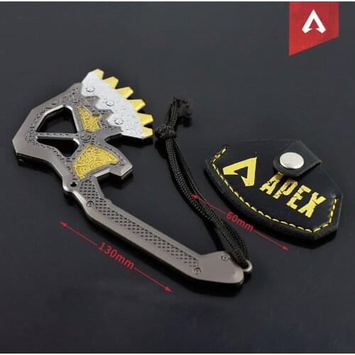 Alloy Sword Game Apex Legends Hero Props Around Gibraltar War Stick Heirloom Weapon Model All-metal Bar Decoration Holiday Gift