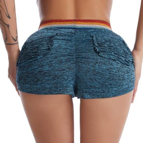 Womens high-waist hip-lifting yoga fitness running breathable shorts sexy fashion leggings 3-point shorts