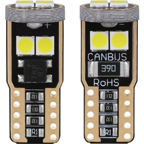 2/4pcs Automobile Led T10 3030 6smd Side Lamp High Power Bright Reading Lamp Stepless Driving Light W5w car Light white