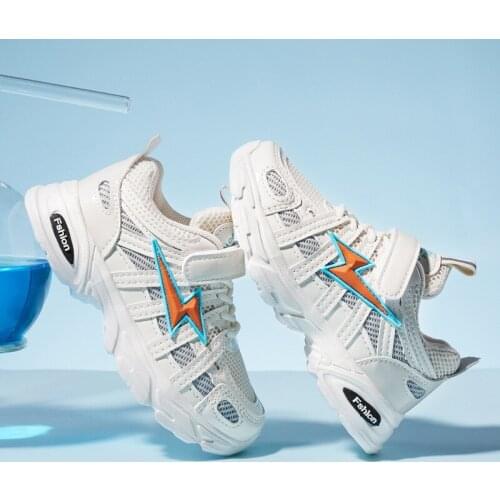 2021 Children Chunky Sneakers Summer Kids Shoes for Girl and Boys Comfortable Hook & Loop Running Shoes 4-16 Years Old Footwear