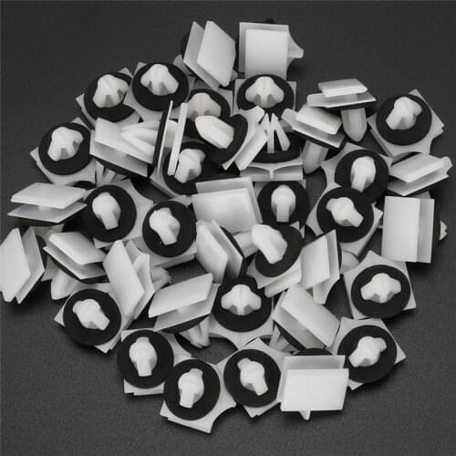 500PCS For Ford Fusion MKZ 2013+ Rocker Panel Deck Lid Moulding Clips Retainer OEM # W716503-S300 22033A 13387D W716503 S300