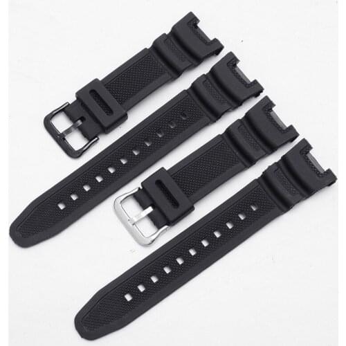 Watch Accessories Band for Casio SGW-100-1V Series Watch Bracelet Band Mens Chain Silicone Watch Strap Belt