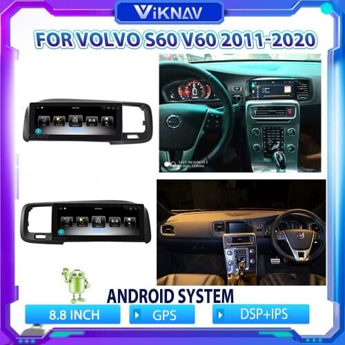 2 din 8.8 Inch car radio for-Volvo S60 V60 2011-2020 multimedia player GPS navi DVD player Android car stereo auto radio