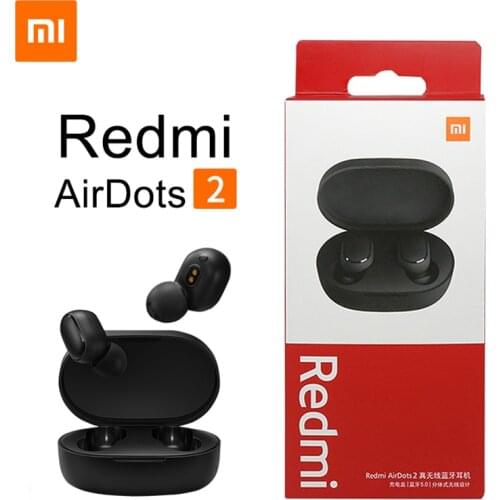 Xiaomi Redmi AirDots 2 TWS Bluetooth 5.0 Earphone Noise Reduction with Mic AI Control Redmi AirDots 2 Wireless Headphone Headset