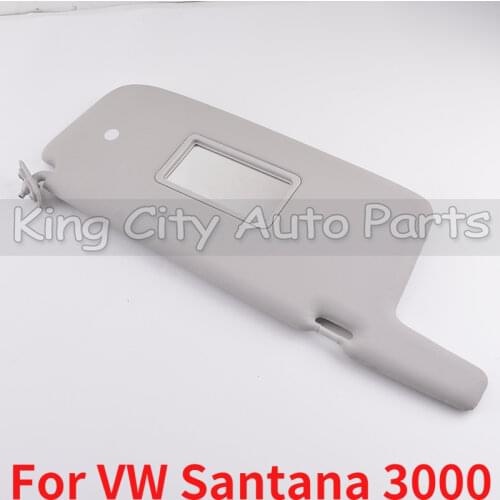 CAPQX 1PCS For VW Santana 3000 Car Interior Sun Visor Sunvisor Front Sun Shield Sunshade Inner Antidazzle Visor With Mirror Assy