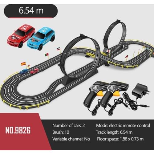 1/43 Runway Tracks Cars Electric Rail Car Toy Children Toy Car Remote Control Car Railway Railcar Autorama Electric Slot Racing