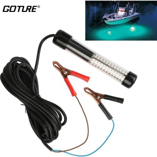 Goture 12V/10.8w LED Fishing Light Submersible With 5m/5.47yd Cord White, Blue, Green Fishing Accessory Fishing Lamp