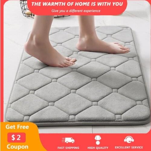 Non-slip Absorption Bath Mats Soild Color Thickness Door Mat Bedroom Living Room Floor Entrance Doormats Drop Shipping tapis