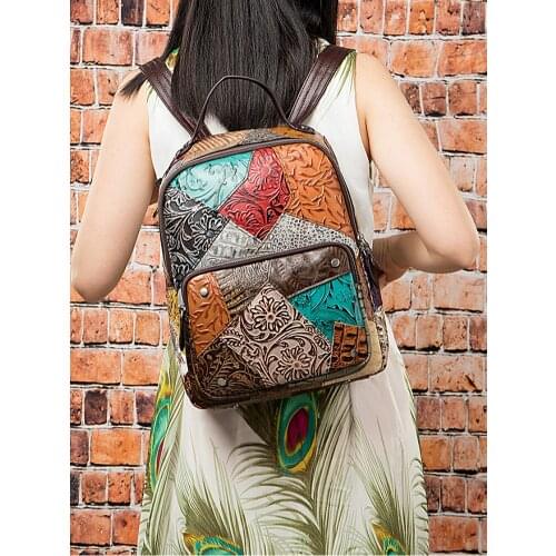 MVA Women's Backpacks With Embroidery