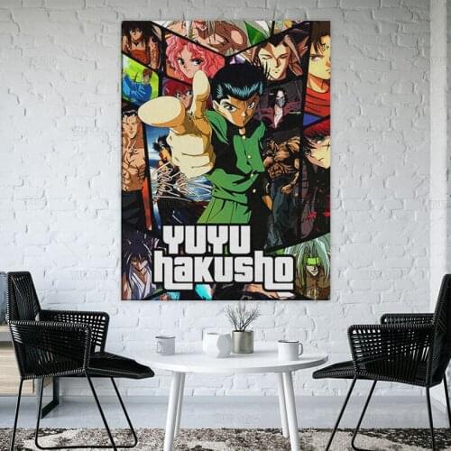 Wall Art Poster Modular Pictures Yuyu Hakusho Anime Printed Canvas Painting Yusuke Urameshi Home Decoration Living Room No Frame